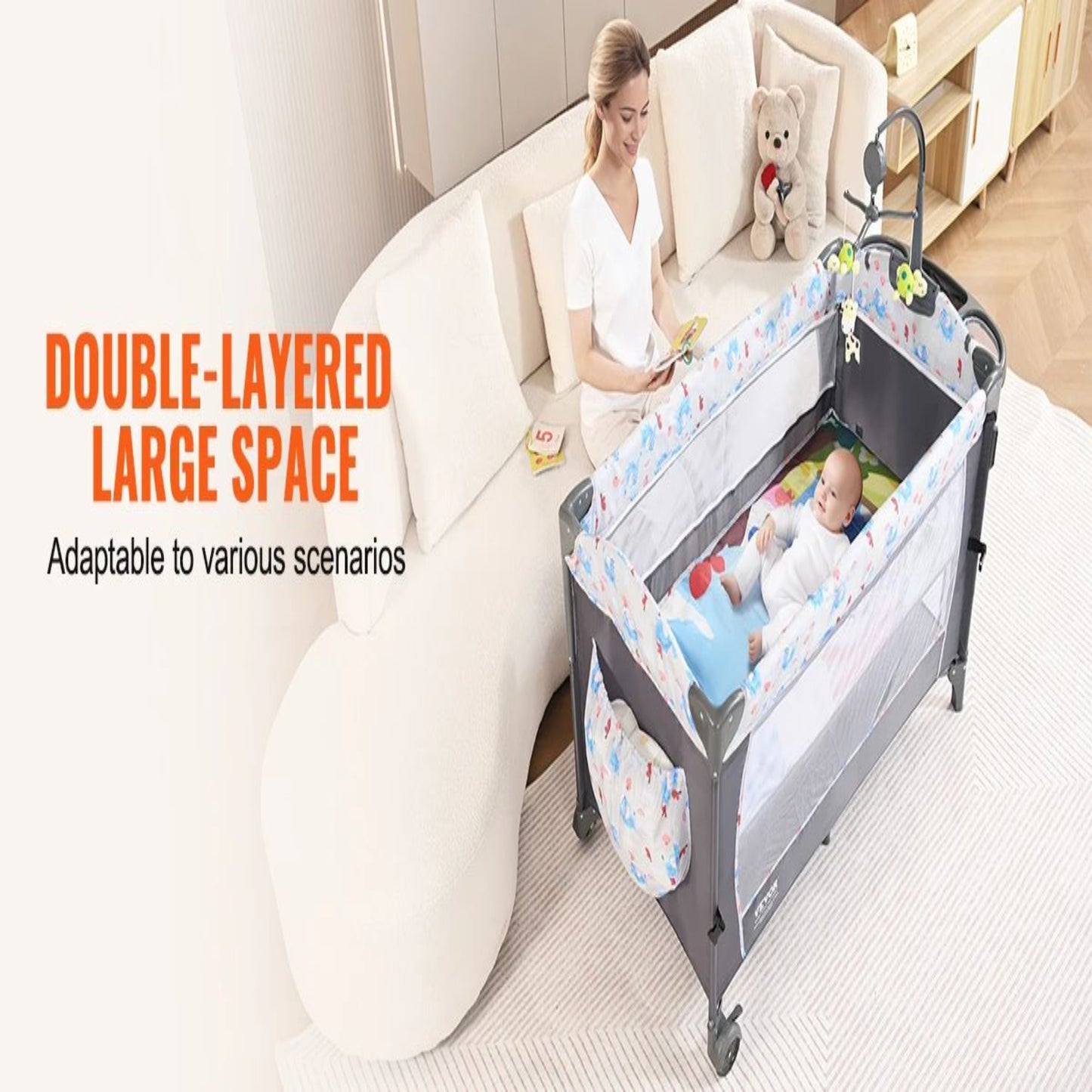 bebe couche dans son lit parapluie pour bebe