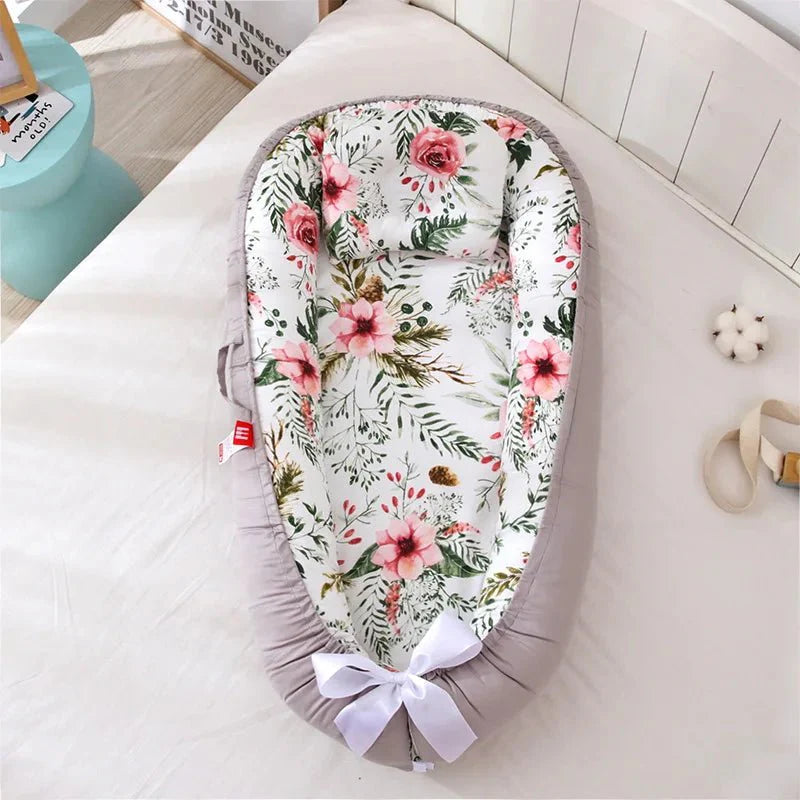 Berceau Bébé - NidPortableBébé™ - Fleurs - Bebe Fripouille