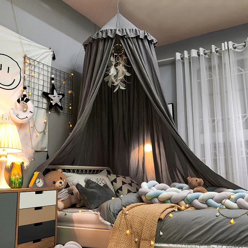 ciel de lit pour bebe vert fonce