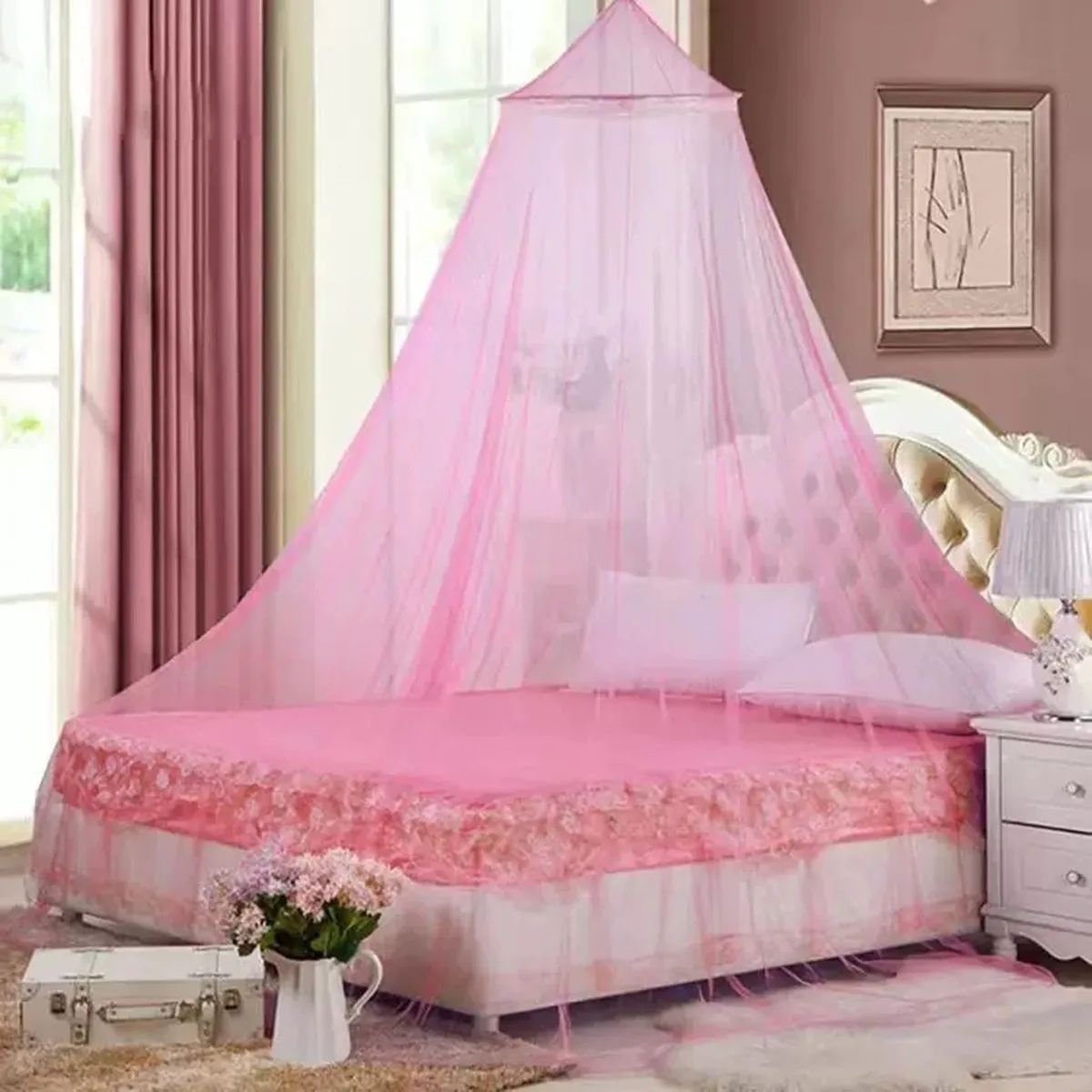 ciel de lit rose