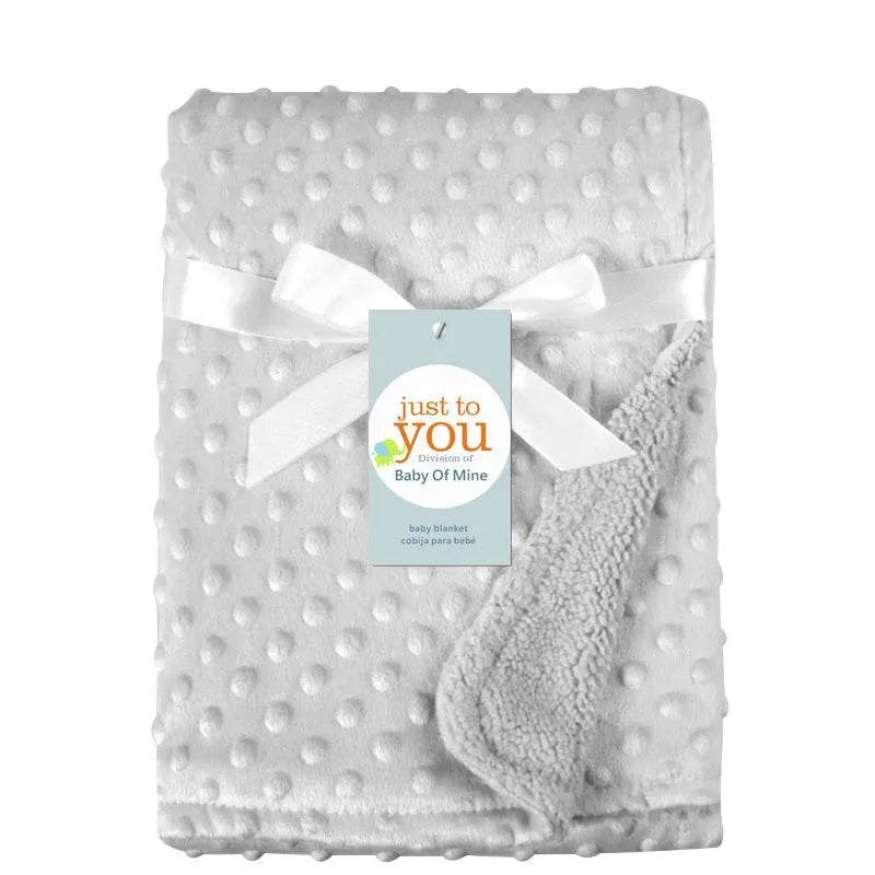 couverture bebe polaire grise