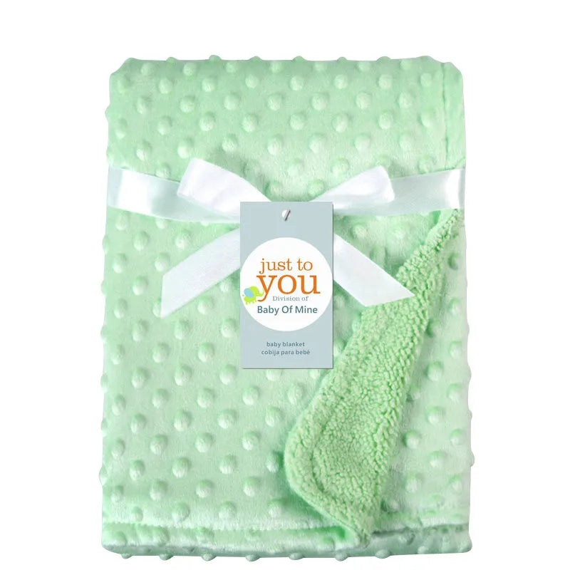 couverture bebe polaire verte