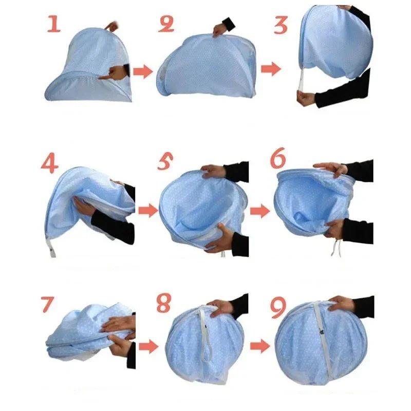formes de pliage de moustiquaire bebe