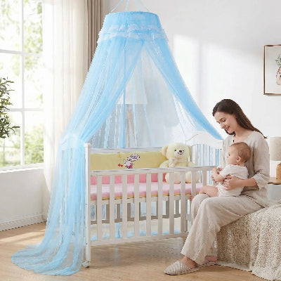 lit couvert ciel de lit avec support a cote maman