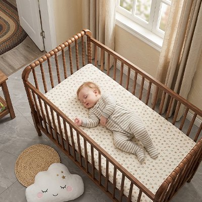 Lit protégé drap housse lit bébé