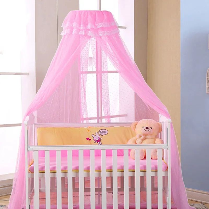 moustiquaire lit bebe rose