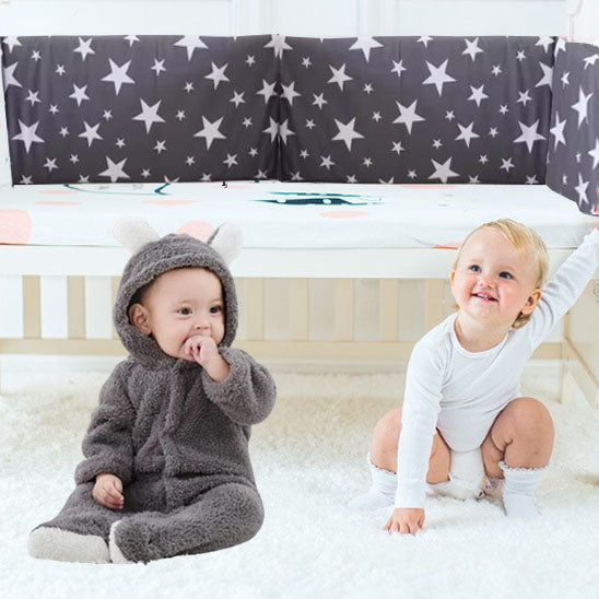 tour de lit bebe noir etoile