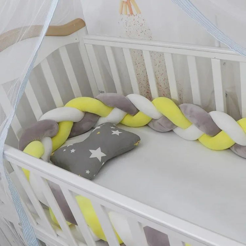 tresse de lit bebe trois couleurs