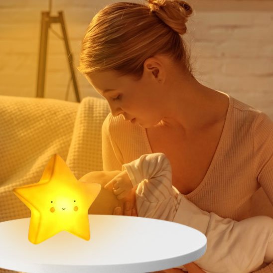 veilleuse bebe allume
