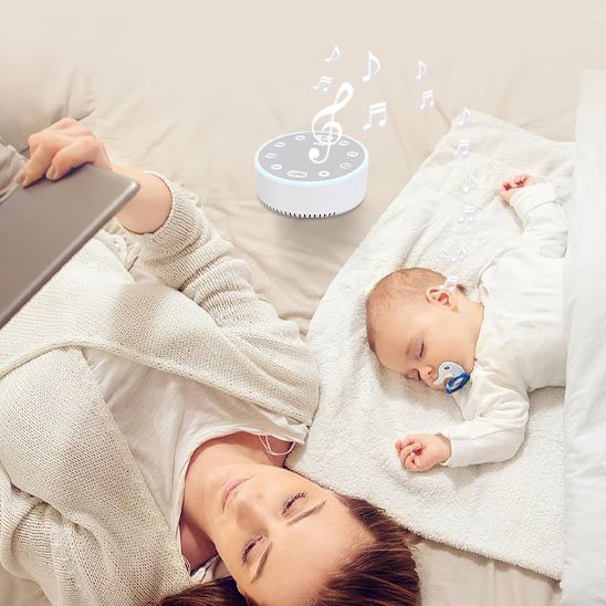 veilleuse bruit blanc allumee maman et bebe couches