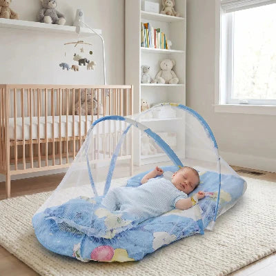 Lit pliant avec moustiquaire | Compagnon idéal pour les voyages avec bébé