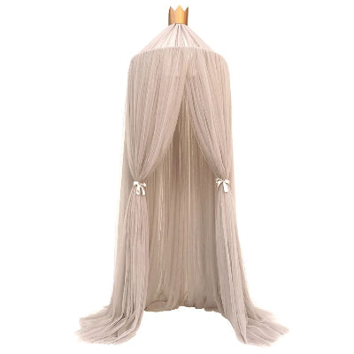 Ciel de lit moustiquaire bebe marron