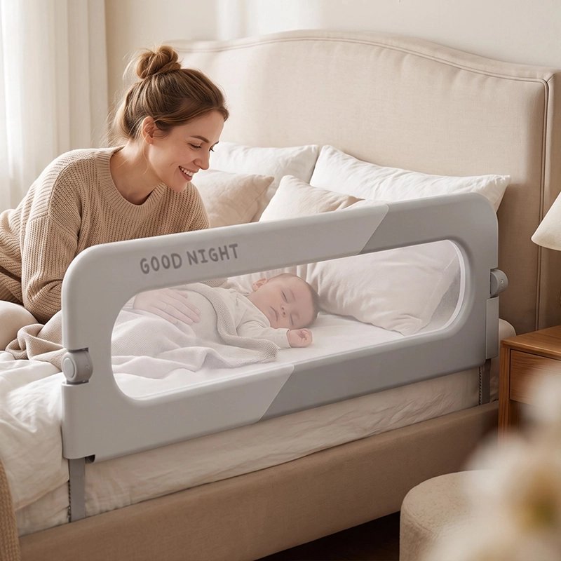 Barrière de lit anti-chute placer pour protéger bébé