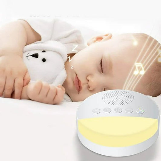 bebe dormant a cote de veilleuse bruit blanc