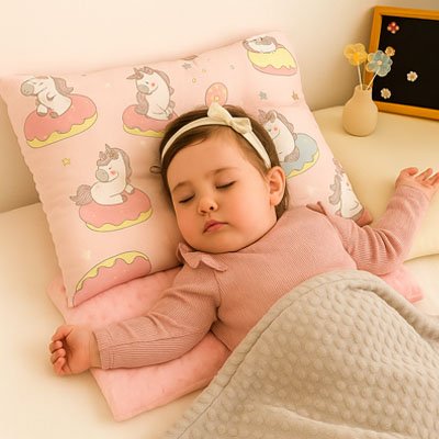 bebe dormant sur son oreiller enfant
