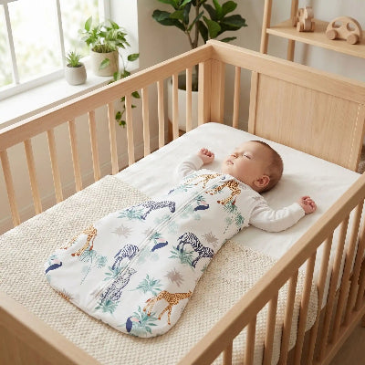 bebe garcon dort dans gigoteuse bebe