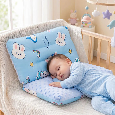 bebe garcon dort sur oreiller bebe