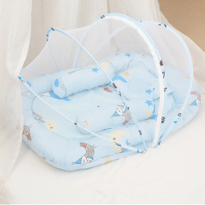 bebe lit toile bleu