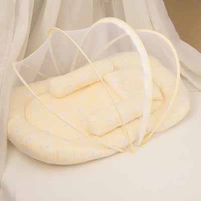 bebe lit toile jaune