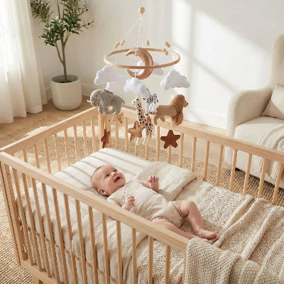 bébé souris voyant mobile pour lit bébé