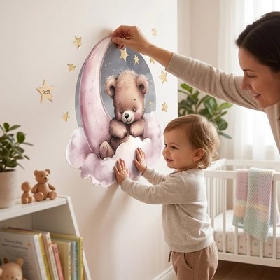 Bébé touche stickers muraux pour chambre