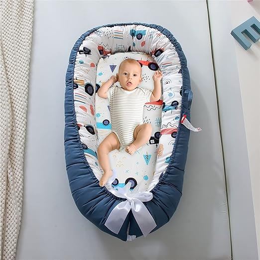 Berceau Bébé - NidPortableBébé™ - Voiture Bleue - Bebe Fripouille