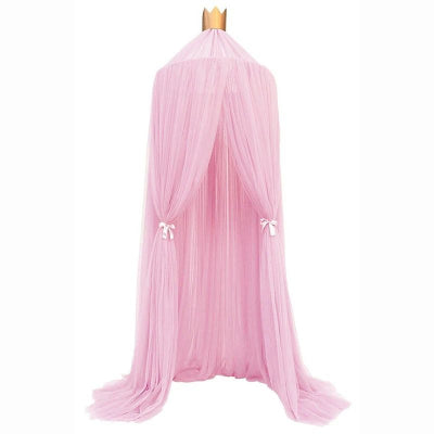 berceau ciel de lit rose