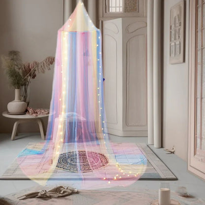 ciel de lit pour bebe sur le tapis
