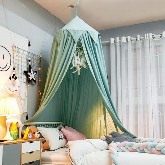 ciel de lit pour bebe vert