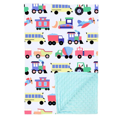 couverture bebe au dessin de jouet comion