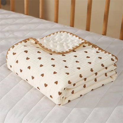 couverture bebe coeur