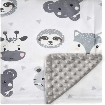 couverture bebe grise