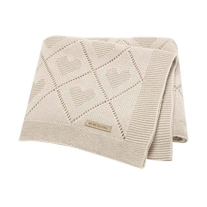 couverture pour bebe beige fonce