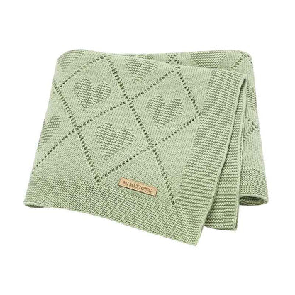 couverture pour bebe verte