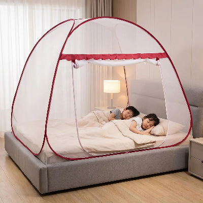 deux enfants dorment dans moustiquaire bebe pliable