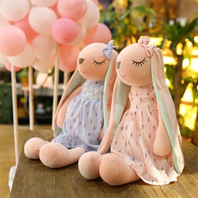 Deux peluche lapin
