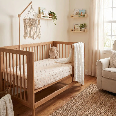 Drap housse bébé arc en ceil