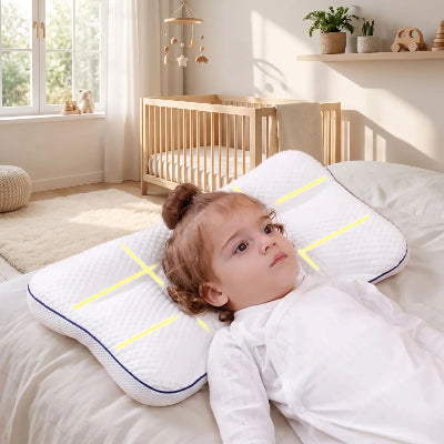 Enfant dort sur oreiller pour bébé