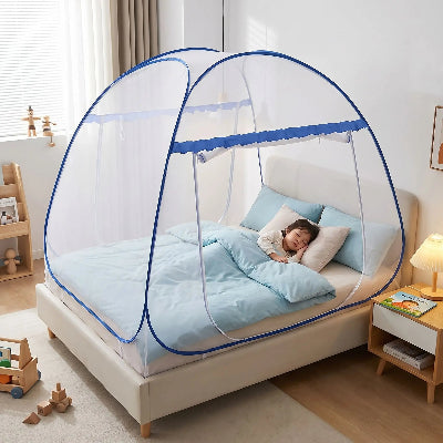 garcon dort dans moustiquaire enfant pliable