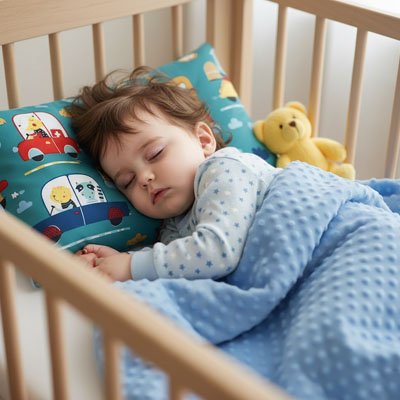 garcon dort sur oreiller enfant 