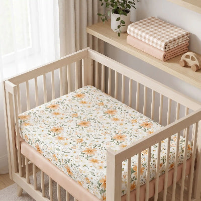 Lit bébé fait avec un drap housse enfant