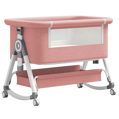 lit bebe parapluie rose