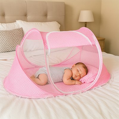 Lit moustiquaire bebe ouvert