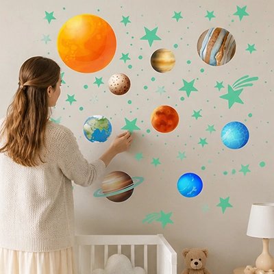 Maman fixe stickers decoratif muraux 