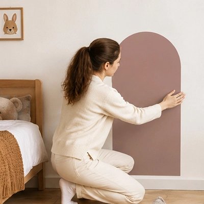 Maman fixe stickers muraux chambre