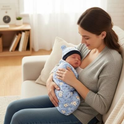 maman gardant bebe dancouverture emmaillotage 