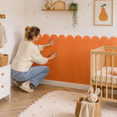 Maman place stickers muraux chambre