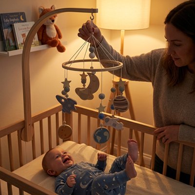Maman touche mobile bebe 