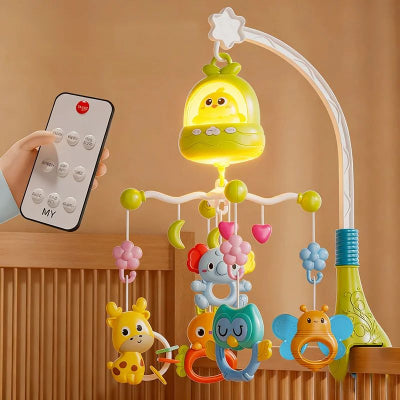 mobile musical bébé vert clair