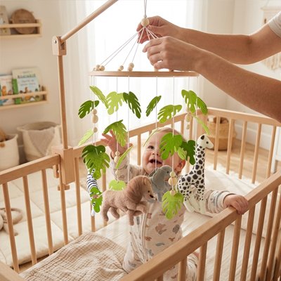 Mobile pour bébé au dessus du lit